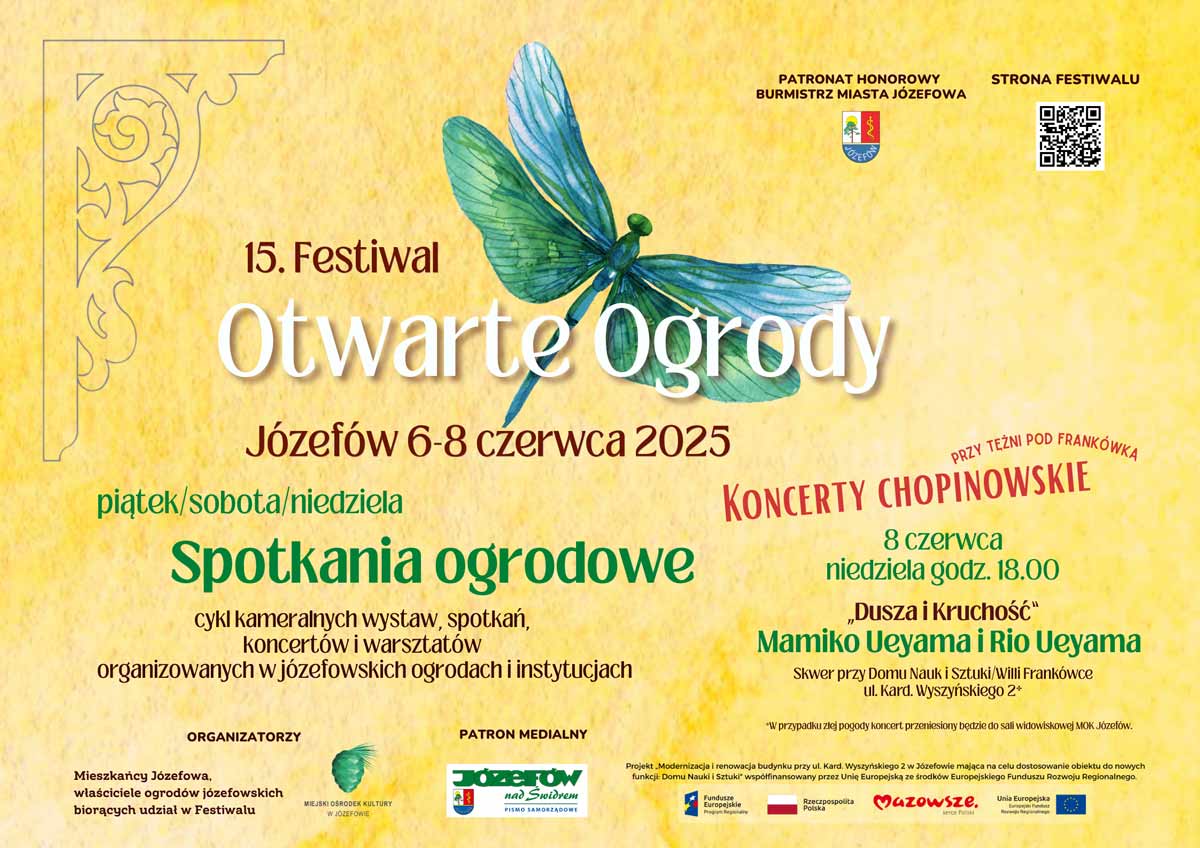 Zapraszamy na Festiwal Otwarte Ogrody 2025